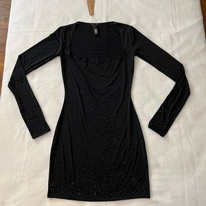 SKIMS JELLY SHEER RHINESTONE DRESS